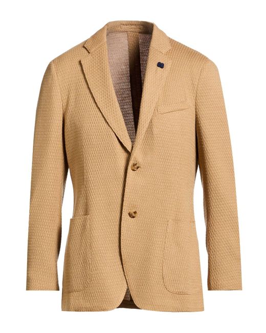 Lardini Natural Blazer Virgin Wool for men