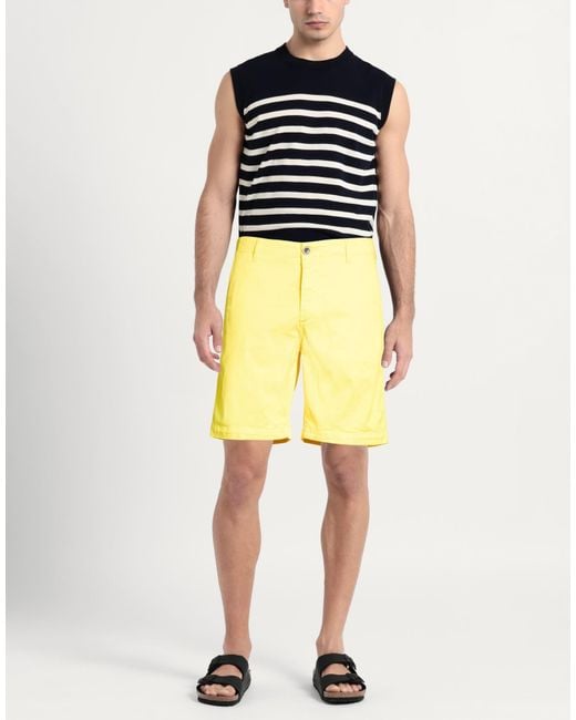 Vilebrequin Yellow Shorts & Bermuda Shorts Lyocell, Cotton, Elastane for men