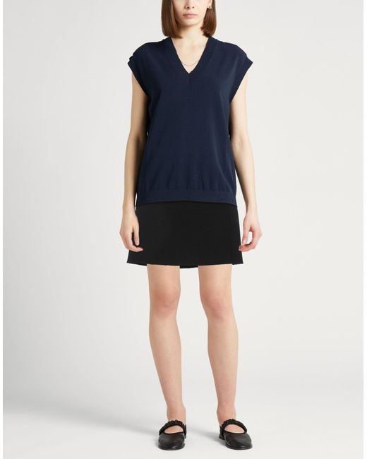 Max Mara Black Mini Skirt Virgin Wool