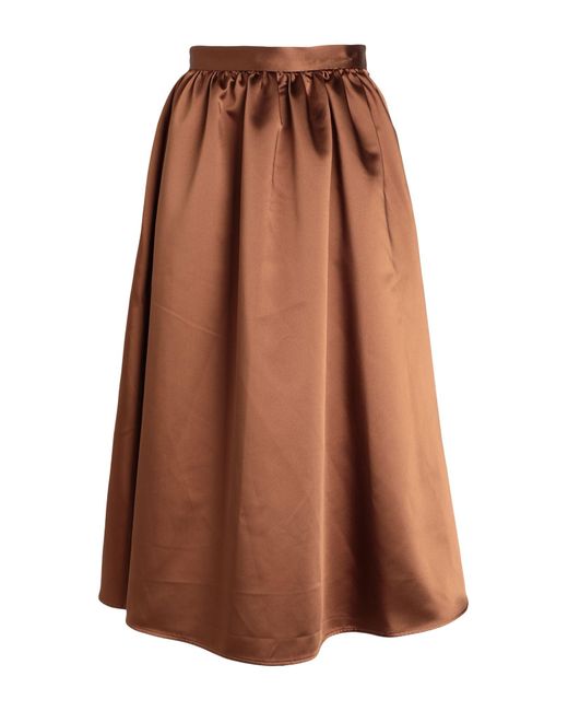 ARKET Brown Midi Skirt