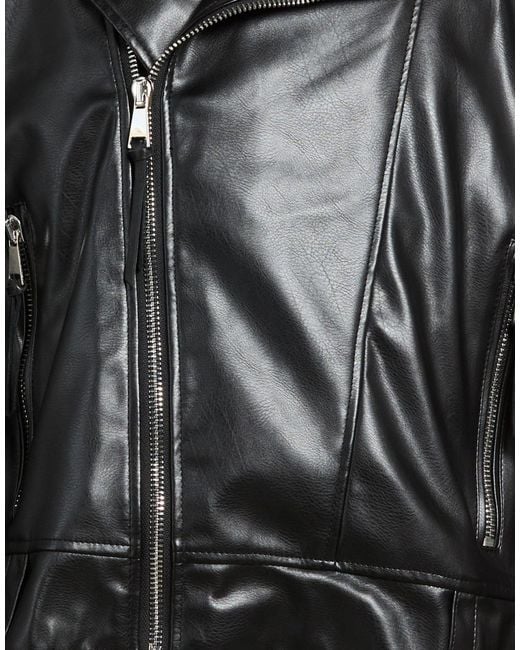 Berna Black Jacket Polyester, Polyurethane for men