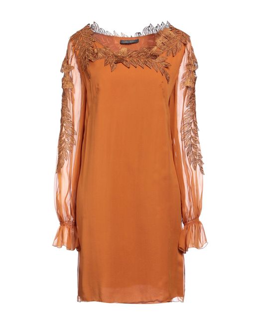 Alberta Ferretti Orange Mini-Kleid