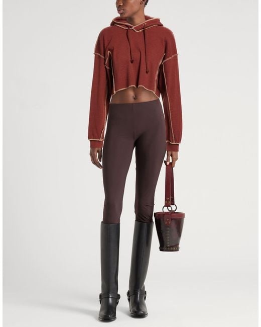 Baserange Red Sweatshirt Organic Cotton, Hemp, Elastane