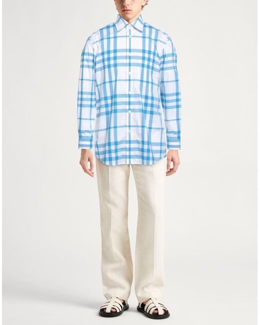 Camicia di Burberry in Blue da Uomo