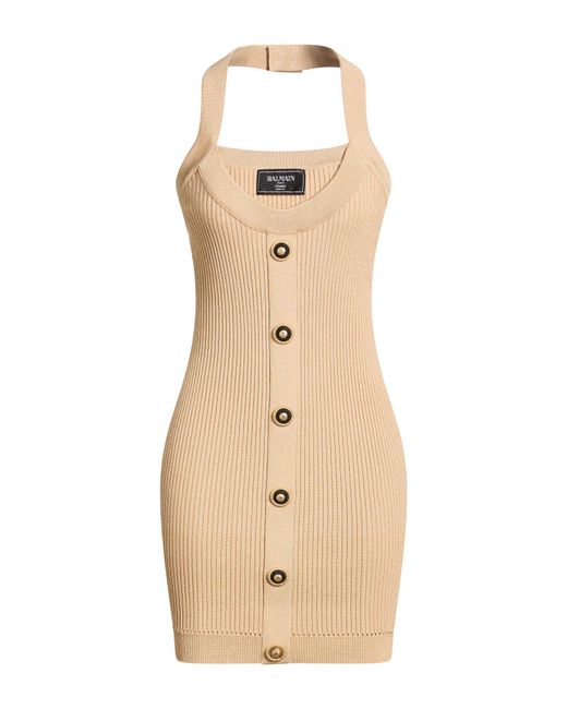 Balmain Natural Mini Dress