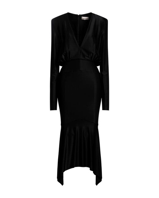 Alexandre Vauthier Black Midi Dress