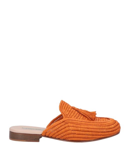 CONTRE-ALLÉE Orange Mules & Clogs