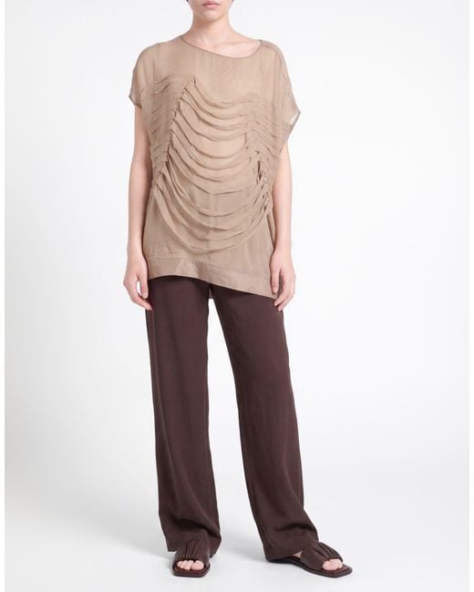 Aviu Natural Khaki Top Polyester