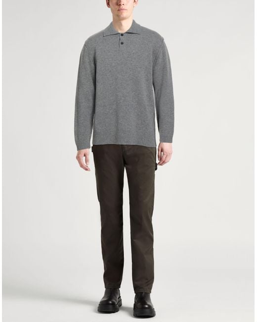 Daniele Fiesoli Gray Lab Sweater Merino Wool for men