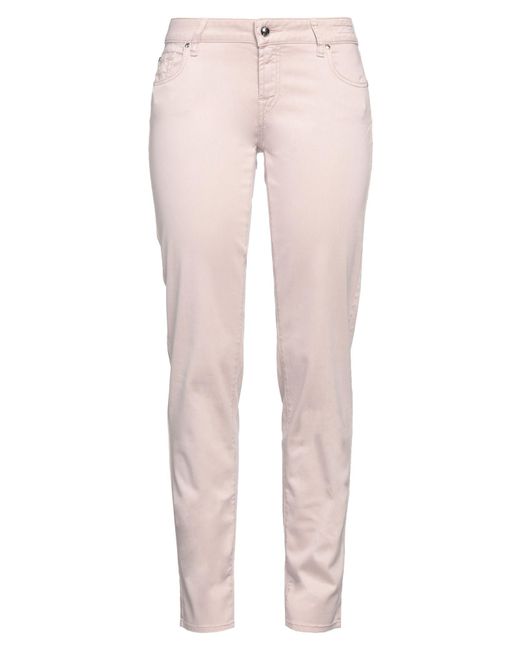 Jacob Cohen Pink Jeans Lyocell, Cotton, Elastane