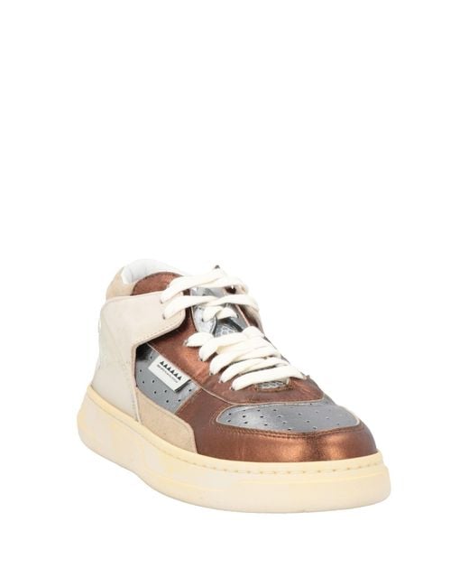 RUN OF Natural Sneakers Leather