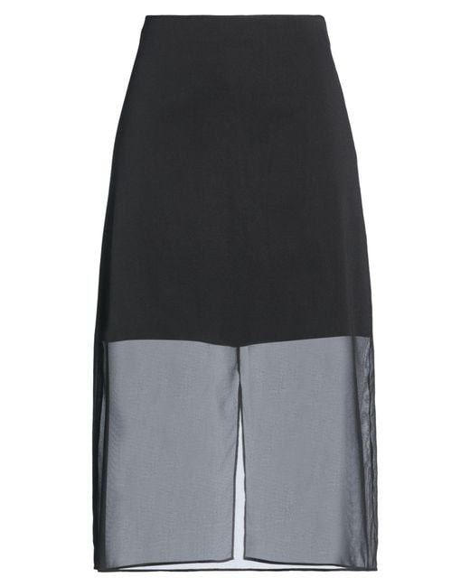 Vince Black Midi Skirt