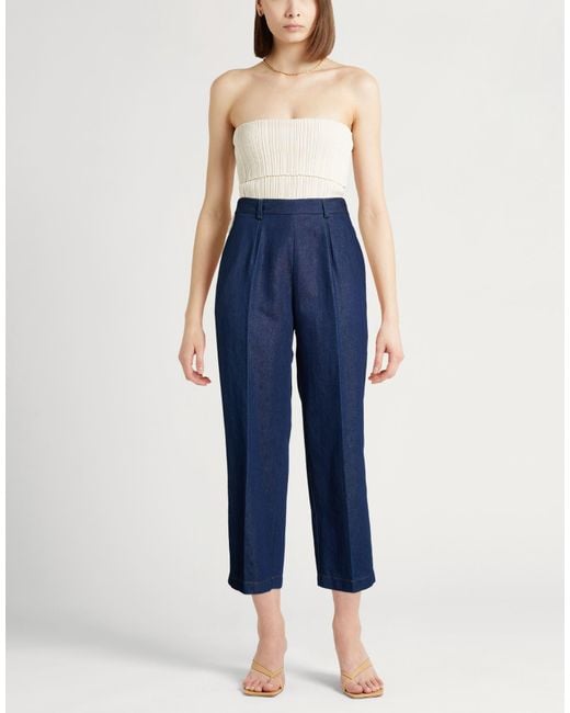 Forte_forte Blue Jeans Cotton, Linen