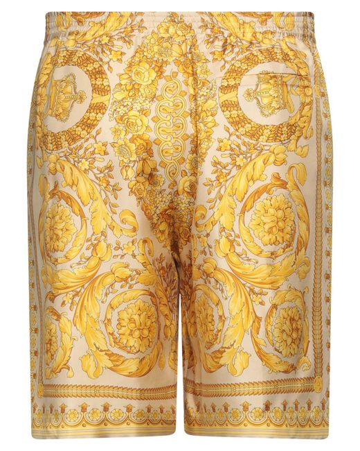 Versace Yellow Shorts & Bermuda Shorts for men
