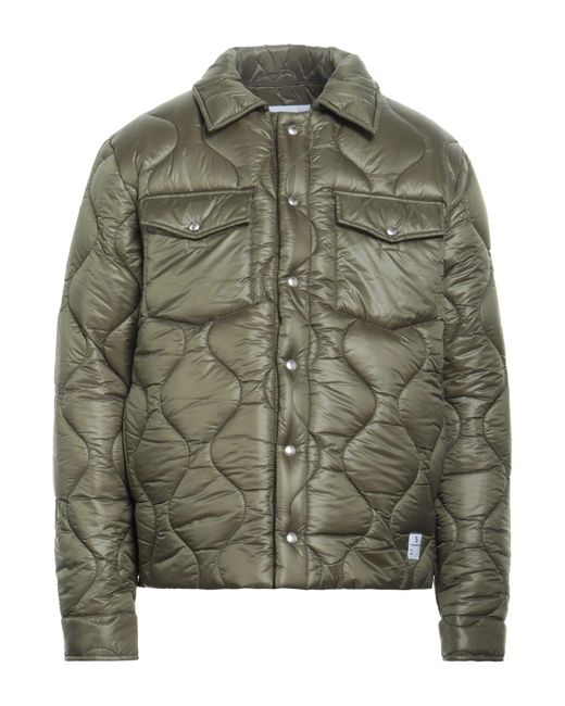 Department 5 Green Military Puffer Polyester, Polyamide, Polypropylene for men