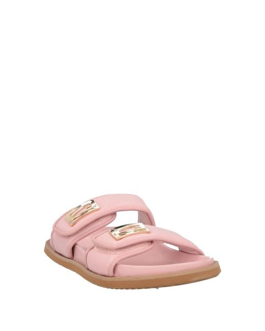 Alberto Guardiani Pink Sandals Leather