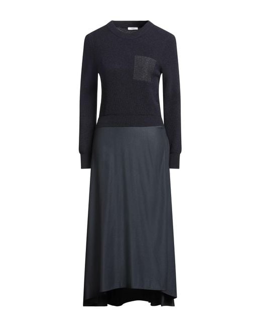 Peserico Black Midi-Kleid