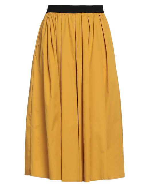 Myths Yellow Midi Skirt