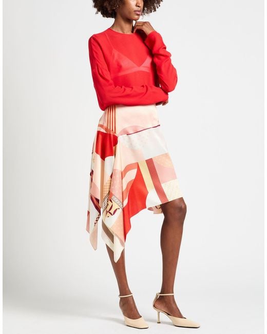 Fendi White Mini Skirt Silk