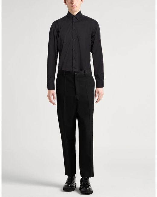 Emporio Armani Blue Shirt Cotton for men
