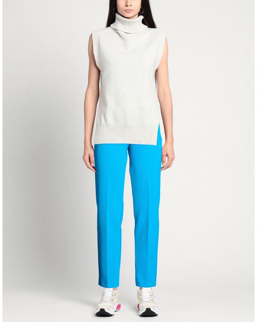 Nenette Blue Pants Polyester, Elastane