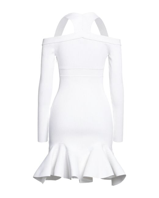 McQueen White Mini Dress