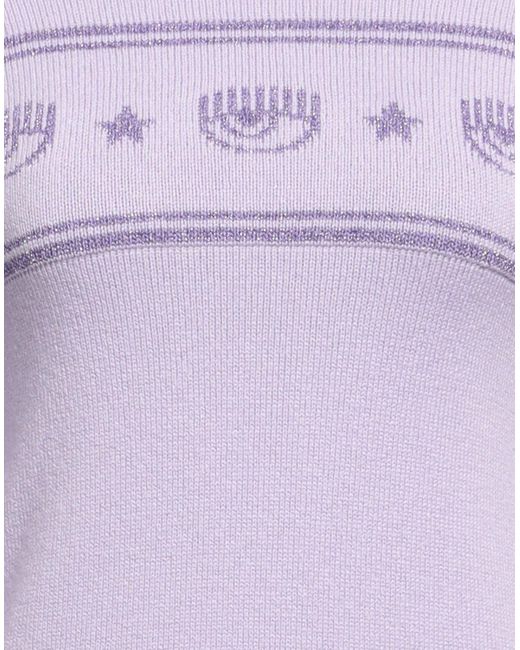 Chiara Ferragni Purple Mini Dress