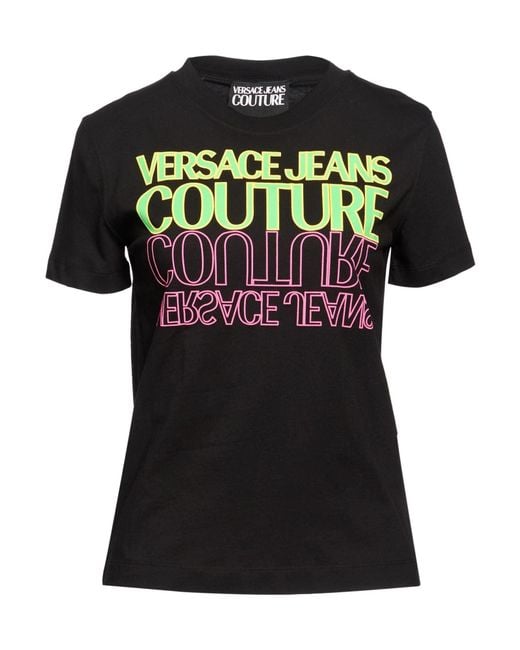 Versace Jeans Couture Black T-Shirt Cotton