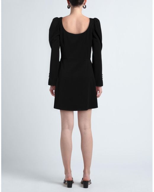 Imperial Black Mini Dress Polyester, Elastane