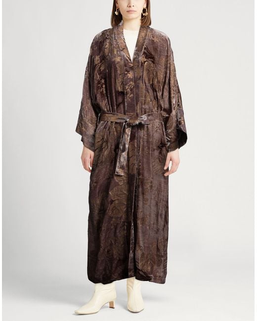 Gentry Portofino Brown Taupe Jacket Viscose, Silk