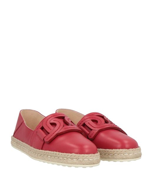 Espadrillas di Tod's in Red