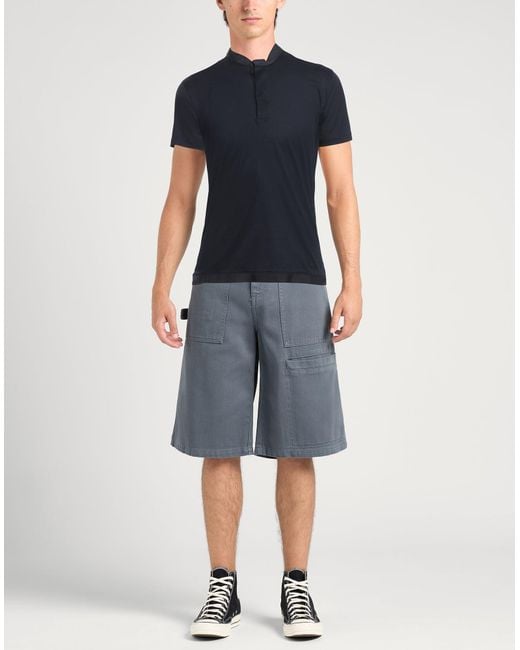 Emporio Armani Blue T-Shirt Cotton for men