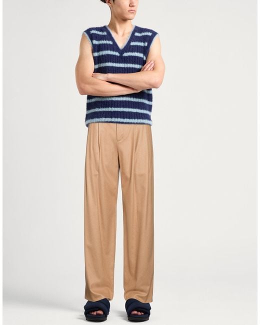 Laneus Natural Camel Pants Virgin Wool, Polyamide, Elastane for men