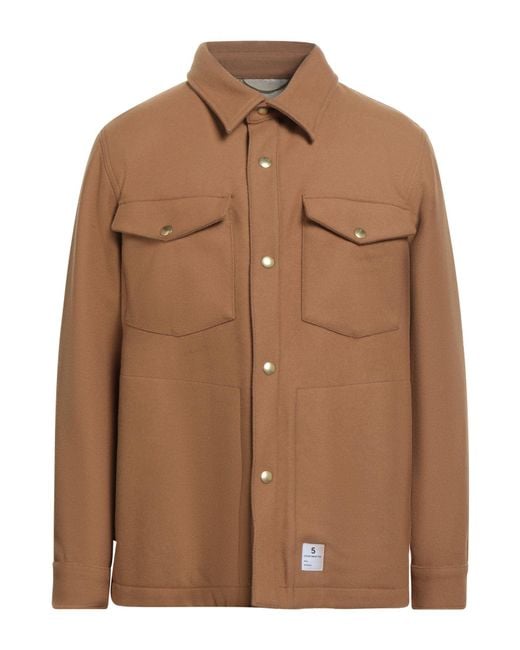 Department 5 Brown Jacket Wool, Polyamide for men