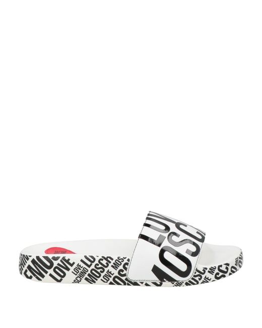 Love Moschino White Sandals