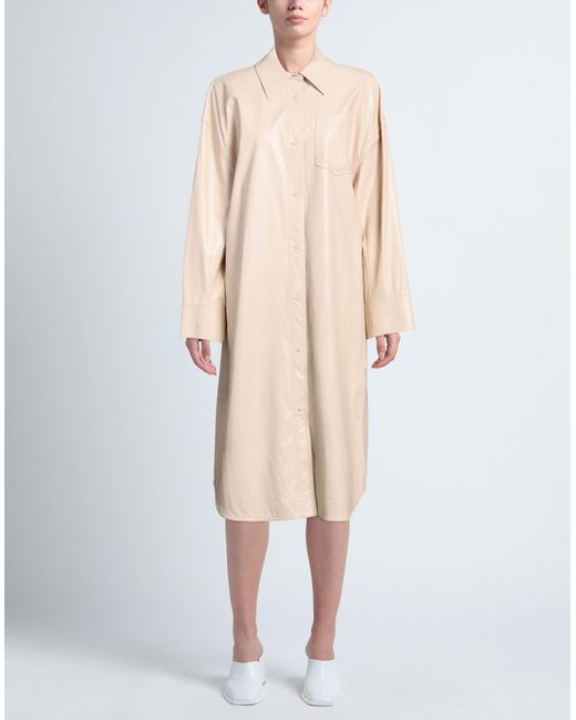 Vestido Midi Stand Studio de color Natural