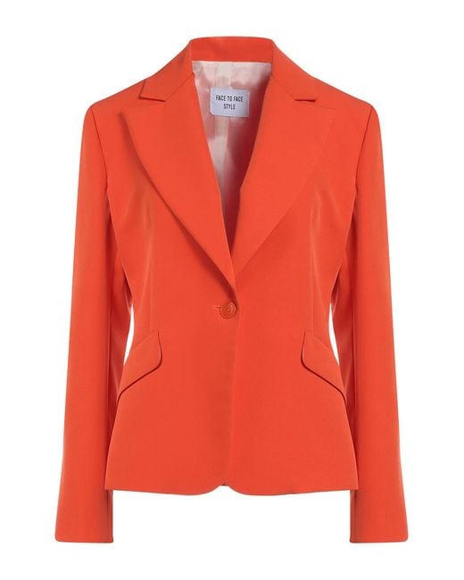 FACE TO FACE STYLE Red Suit Jacket