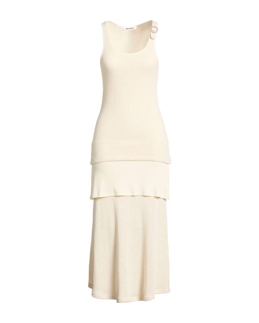 Wales Bonner Natural Maxi Dress Cotton, Viscose, Elastane