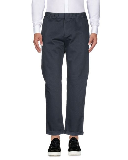 MSGM Blue Pants Cotton for men