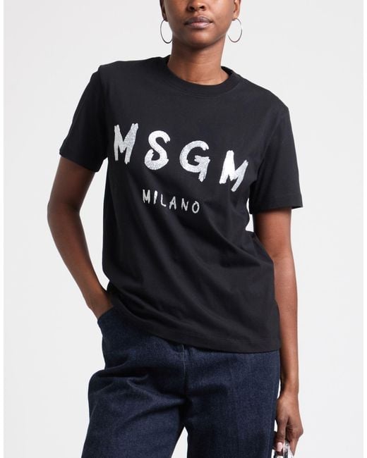 MSGM Black T-Shirt