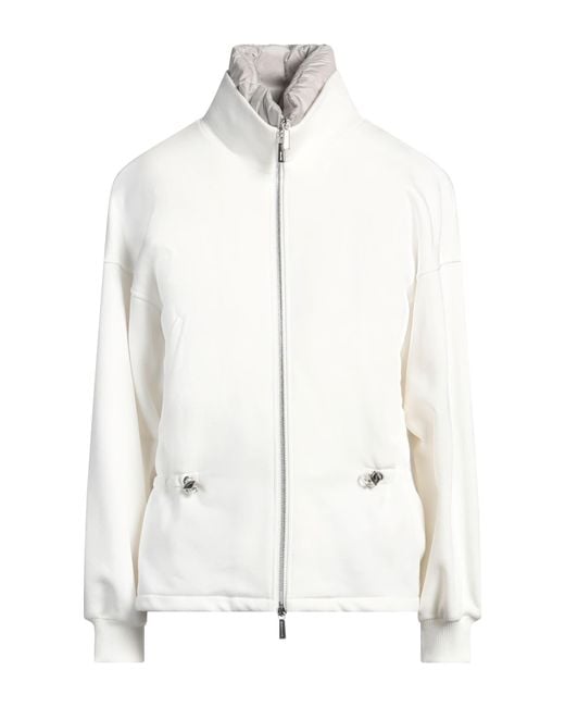 Moorer White Jacket Cotton, Polyamide
