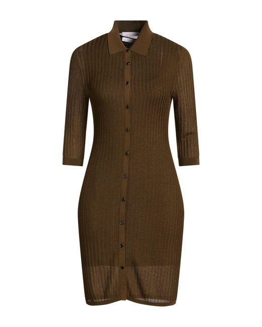 Helmut Lang Brown Midi Dresses
