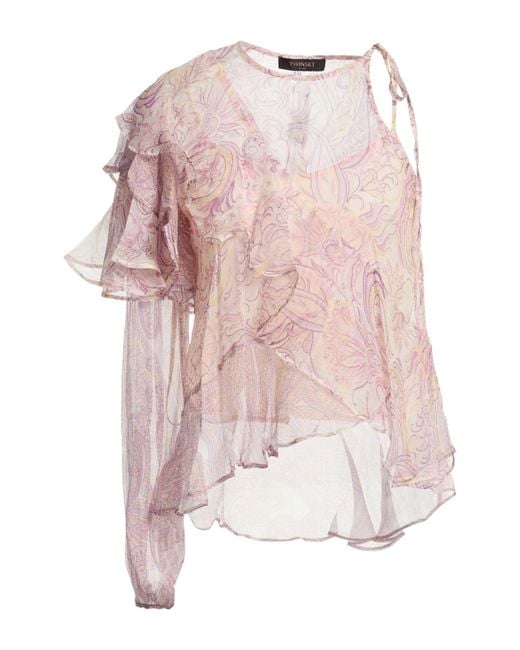 Twinset Pink Top Silk