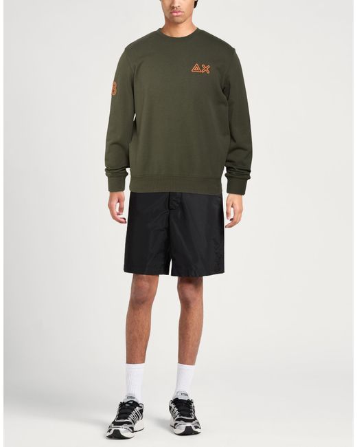 Sun 68 Green Sweatshirt for men