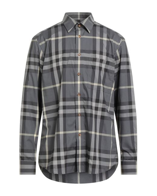 Camicia di Burberry in Gray da Uomo