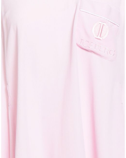 Iceberg Pink Top Acetate, Silk, Polyester