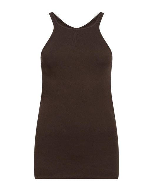 Rick Owens Brown Tank Top