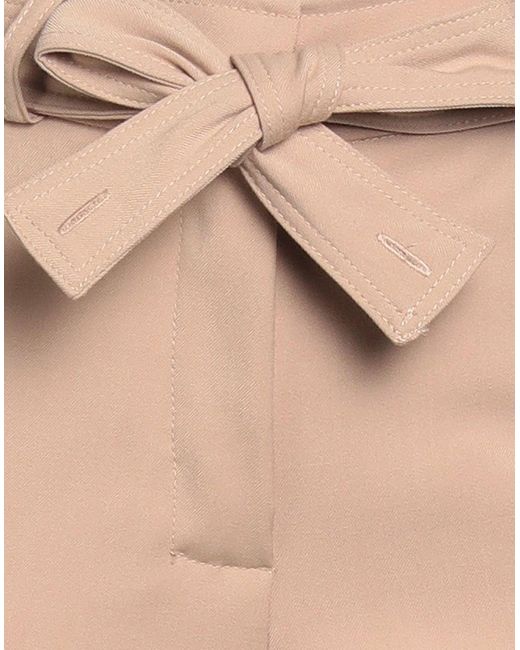 ANDREADAMO Natural Pants Polyester, Viscose, Elastane
