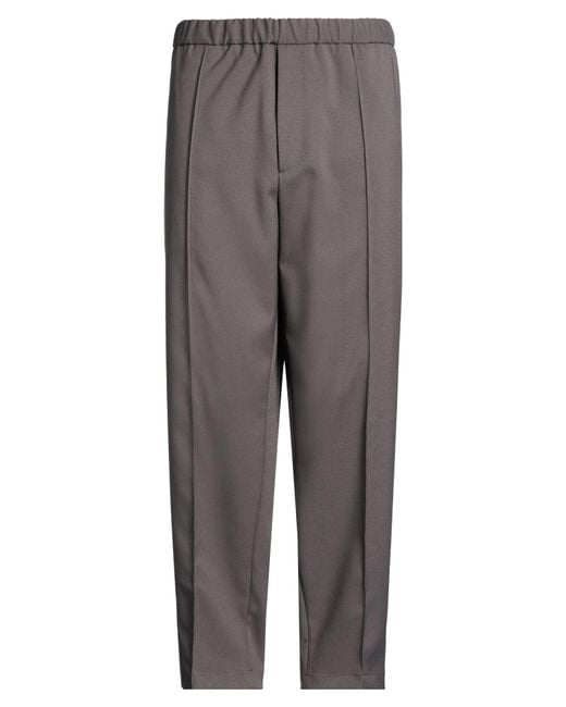 Jil Sander Gray Pants Polyester for men