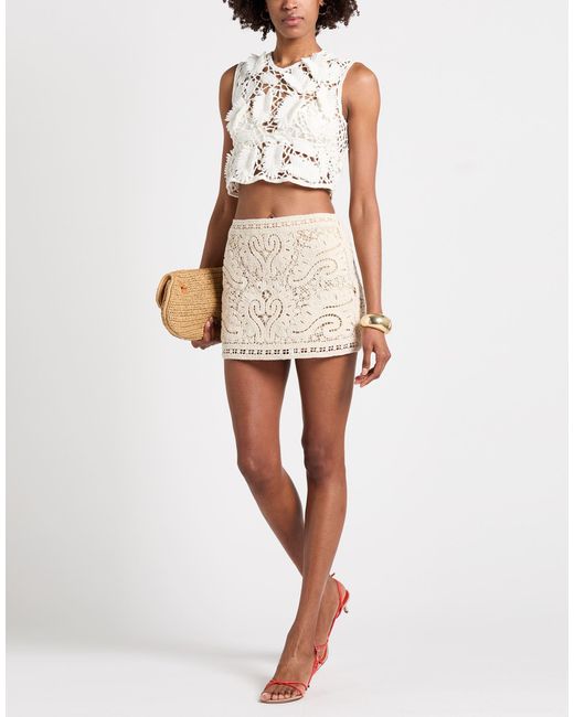 Agnona White Top Cotton, Polyester